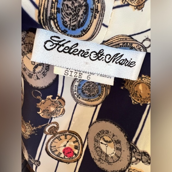 Vintage low neck Helené St. Marie Blouse - Picture 4 of 5